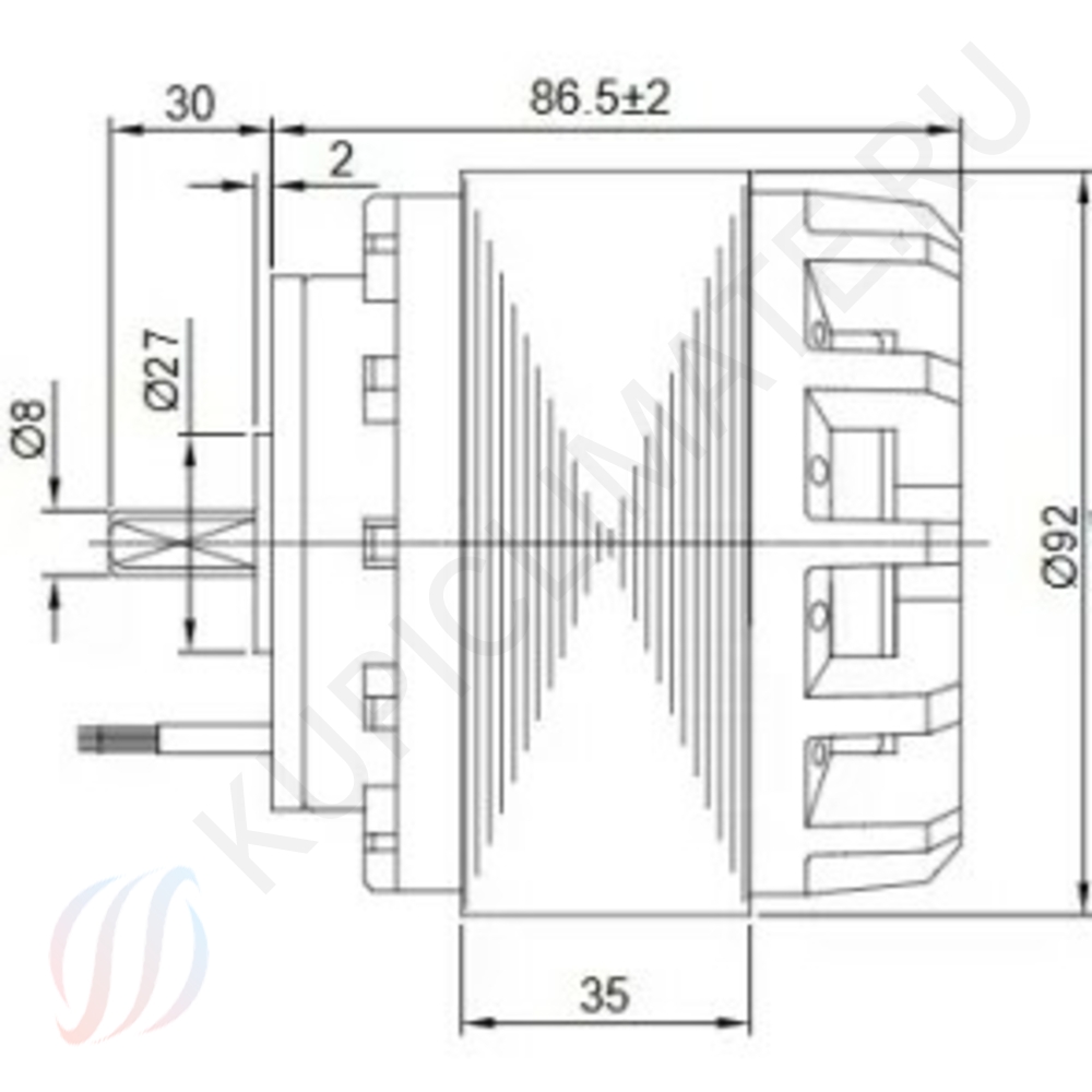 YWF-92-4E-35B Тепломаш электродвигатель